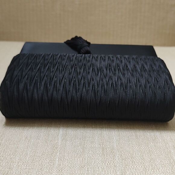 Vintage Sears Black Tassel Evening Shoulder Bag Clutch NWT - Picture 5 of 9